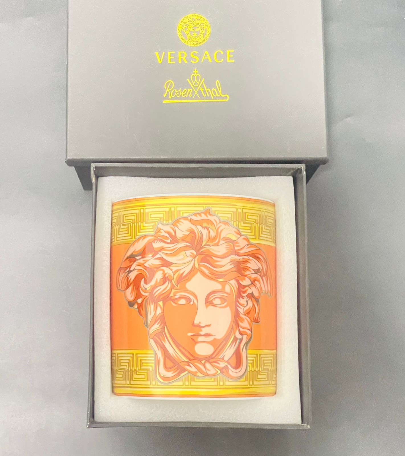 Versace cylinder vase